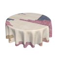 thumbnail image 3 of ZUMAS pink flower Round Tablecloths Are Soft And Comfortable, Re-Washable, Suitable For Cafes, Buffets, Picnics, Weddings And Parties., 3 of 7