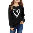 thumbnail image 4 of Sweat à Capuche Imprimé pour Bébé, Fête de la Saint-Valentin, Col Rond, Manches Longues, Mode et Mignon pour Garçons et Filles, 4 of 7