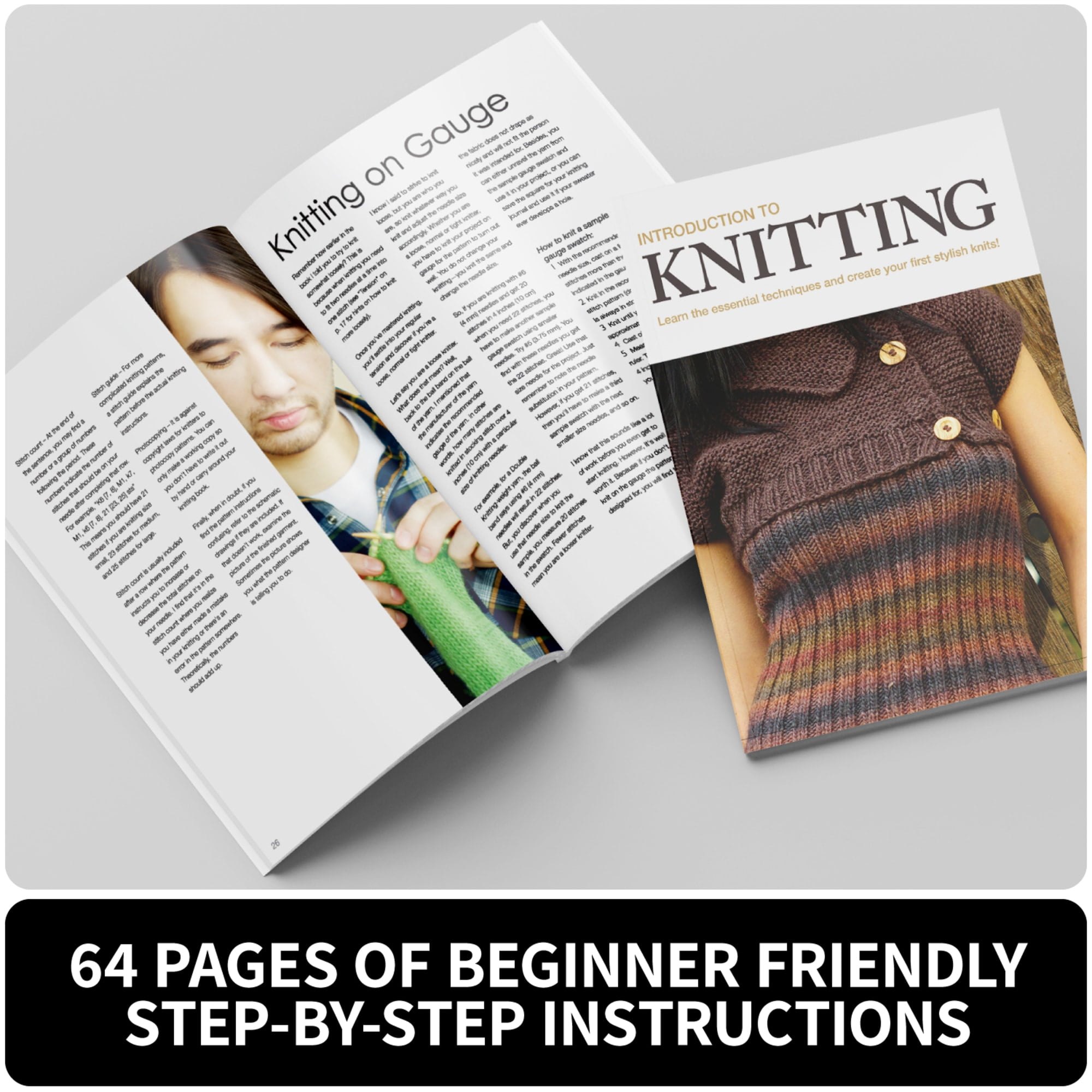 SpiceBox Introduction to Knitting Kit - Discover the Joy of Creating Cozy, Handmade Items