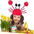 thumbnail image 3 of AVEKI Rabbit Crab Hat Cartoon Toddler Clothing Red 0601M, 3 of 8