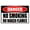 Warning Sign 4, variant on No Smoking On Premises Or Throwing Cigarette Butts In Trash Warning Sign - 8"x12" Metal Security Decor, Caution Marker for Business Office Home Street