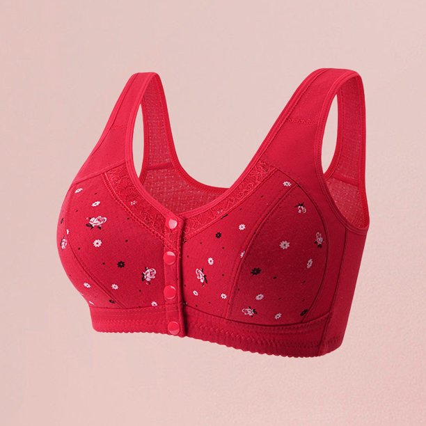 Conjunto de lencería Traje de salón de color sólido con retazos de encaje y sujetadores de talla grande para mujer (rojo XL) Cgtredaw Rojo T XL para Mujer