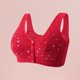 thumbnail image 1 of Conjunto de lencería Traje de salón de color sólido con retazos de encaje y sujetadores de talla grande para mujer (rojo XL) Cgtredaw Rojo T XL para Mujer, 1 of 5