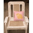 thumbnail image 2 of Carolines Treasures BB7968PW1818 Holland Lop Rabbit Pink Check Fabric Decorative Pillow, 18 x 18 in., 2 of 2
