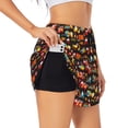 thumbnail image 3 of Lsque Construction Truck Printed Women's Running Shorts with Liner Pockets,Elastic Quick Dry Workout Athletic Gym Yoga Shorts,Womens High Waist Shorts-, 3 of 9