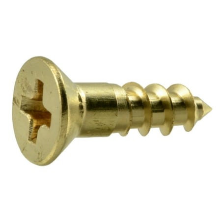 

#6 x 1/2 Brass Phillips Flat Head Wood Screws