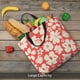thumbnail image 5 of Easygdp Beige Flowers Bolsa Tote para Mujer, Bolso de Hombro para Trabajo, Playa, Viajes, Compras y Supermercado, 5 of 7