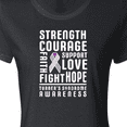 thumbnail image 4 of Inktastic Turners Syndrome Awareness Strength Courage Support Women's T-Shirt, 4 of 5
