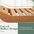 thumbnail image 3 of Summit Living 19.7"H 100% Natural Teak Wood Shower Bench with Storage Shelf, Indoor Bath Bench Seat Waterproof Shower Stool for Adults, 3 of 9