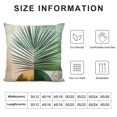 thumbnail image 5 of BCIIG   Green Boho Throw Pillow Covers   Mid Century Modern Leaf Pillowcase Soft Accent Cushion Covers for Sofa Couch Bed Decor 12x12in, 5 of 5