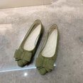 thumbnail image 2 of Bowknot Ballet Flats Womens Pointy Toe Casual Flat Shoes Suede Dress Shoes Wear to Work Slip On Flats Shoes, 2 of 3