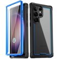 thumbnail image 1 of Poetic Guardian Case for Samsung Galaxy S23 Ultra 5G 6.8 inch , Clear Case with Built-in Screen Protector, Blue/ Clear, 1 of 6