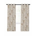 thumbnail image 7 of Beige Cow Skull Blackout Curtains for Bedroom, Southwestern Vintage Cowboy Boots Burlap Thermal Insulated Kitchen Drapes with Grommets, Light Blocking Window Treatment, 2 Panels 52" x 84", 7 of 7