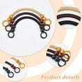 thumbnail image 6 of 6pcs Wooden Beaded Bag Handles 3 Colors U-Shpaed Purse Handle Nylon Purse Straps Rustic Bag Handle Replacement for Crocheted Bag Making Handbags Baskets Tote Bags 37cm/14.6 inch, 6 of 6