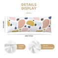 thumbnail image 3 of Vsdgher Geometric Spots Body Pillow Cover, Pillowcases with Hidden Zipper Breathable Long Pillow Case (Pillows are not included,20x54 inch), 3 of 7