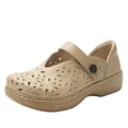 thumbnail image 1 of Comfort Shoes Alegria Opheliah de piel con corte en V Mary Jane Latte, 1 of 8