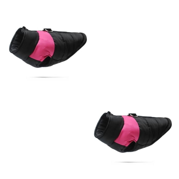 Methold Abrigos de invierno para mascotas Ropa de abrigo elegante y funcional para amigos peludos Abrigo de invierno duradero para perros rosa rosa l 2Conjunto