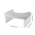 thumbnail image 3 of SLYNSHome Toilet Stools for Pooping - 6.3X9X14.4 inch - Detachable - Non-Slip - Toilet Squat Stool Toilet Poop Bench for Fits All Toilets (Gray), 3 of 9