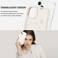 thumbnail image 2 of YINLAI iPhone 13 Case /iPhone 14 Case Compatible with Mag-safe,Translucent Wave Full Camera Protection Matte Phone Case for iPhone 14/iPhone 13 Case, Gray, 2 of 7