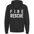 thumbnail image 4 of Fire Dept. Fire Rescue Full Zip Hoodie Firefighter Warm Double Side Hooded Zipper Sweatshirt for Men & Women (Black, XX-Large), 4 of 11