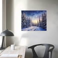 thumbnail image 4 of COMIO  Winter Forest Landscape,Pine Trees In Winter,Magical Snowy Sunset Canvas Wall Art For Living Room Decor Aesthetic Vintage Posters &amp; Prints Trippy Room Decor Movie Poster, 4 of 5