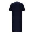 thumbnail image 5 of JDQJBZ Mens Summer Short Sleeve V Neck Solid Color Tunic Thobe Muslim Robe Set 2 Piece, 5 of 5