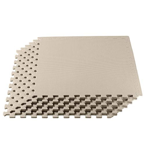 Interlocking Tiles 24 in x 24 Anti-Fatigue for Home or Gym We Sell Mats 3/8 Inch Thick Multipurpose Exercise Floor Mat with EVA Foam 
