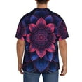 thumbnail image 3 of Fuzoiu Bohemian Vintage Pattern Print Men's Casual Short,Men's Short Sleeve Shirt,Mens Casual Button Down Shirts,Cuban Collar Summer Shirt for Beach, Vacation, and Outdoor Activities-4X-Large, 3 of 5