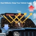 thumbnail image 4 of Yuyamidu Deer Windshield Sun Shade Maple Leaves Sun Visor Heat Shield for 2018-2025 Jeep Wrangler JL & 2/4 Door 4XE & 2020-2025 Jeep Gladiator JT Thicken 3-Layer Keep Vehicle Cool, 4 of 7