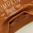 thumbnail image 6 of Toddler Baby Boy Girl Halloween Outfit Pumpkin Sweatshirt Crewneck Pullover Sweater Long Sleeve Shirt Tops Fall Clothes, 6 of 8