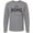 Athletic Heather, variant on Inktastic It's Home- State of Nebraska Outline Distressed Text Long Sleeve T-Shirt