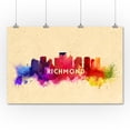 thumbnail image 2 of Richmond, Virginia, Skyline Abstract (36x54 Giclee Gallery Art Print, Vivid Textured Wall Decor), 2 of 3