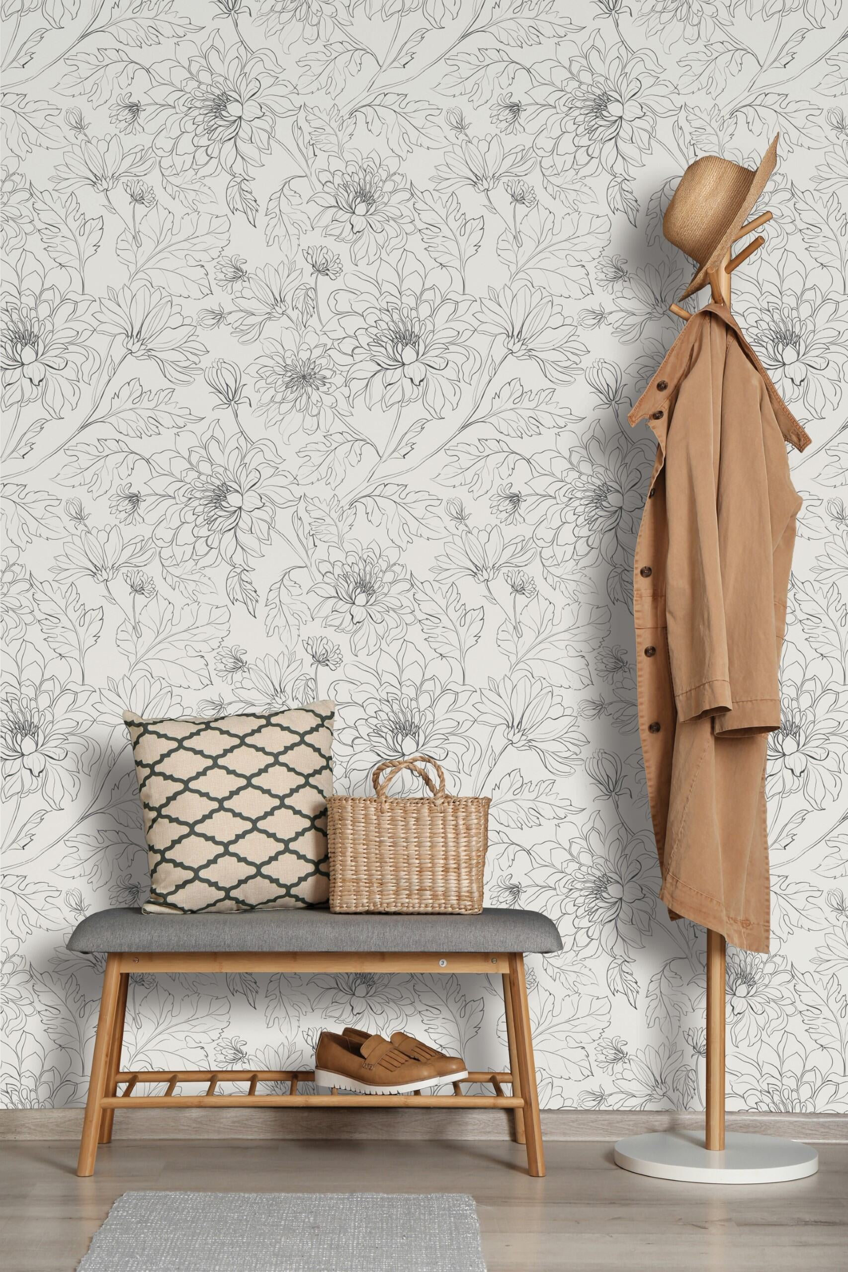 Wall Wear Impossible 2 Forget Peel and Stick Vinyl Wallpaper Roll 17.5" x 216" Removable Self Adhesive Wall Covering with Bubble Release Technology