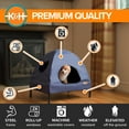 thumbnail image 5 of K&H Pet Products Original Pet Cot House Navy Blue Small 22 X 17 X 22 Inches, 5 of 10