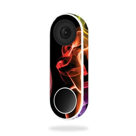 MightySkins NEHEL-Bright Smoke Skin for Nest Hello Video Doorbell - Bright Smoke