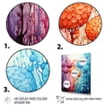 thumbnail image 3 of Designart "Botanicals Firework Display in Color I" Floral Canvas Wall Art - Modern Colorful Abstract Botanicals Entryway Wall Art, 3 of 6
