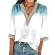 thumbnail image 1 of Gibobby Camisetas Mujer Manga Corta Camiseta cómoda manga corta con cuello en V estampada estilo occidental informal para mujer(Verde de menta,XL), 1 of 4
