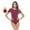 Burgundy, variant on Long Sleeve Scoop Neck Body Suit-Breathable Cotton Stretch(Heather Grey, XX-Large)