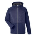 thumbnail image 4 of CORE365 CE808 Unisex Techno Lite Hybrid Hooded Jacket-Classic Navy-4XL, 4 of 6
