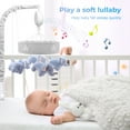 thumbnail image 6 of SUMWE Baby Mobile for Crib Nursery Musical Mobiles for Girls Toys for Baby Crib Carousel Mobile Boy Mobile for Pack and Play Elephant Parade Crib Decoration Clip on Mobile for Bassinet, 6 of 7