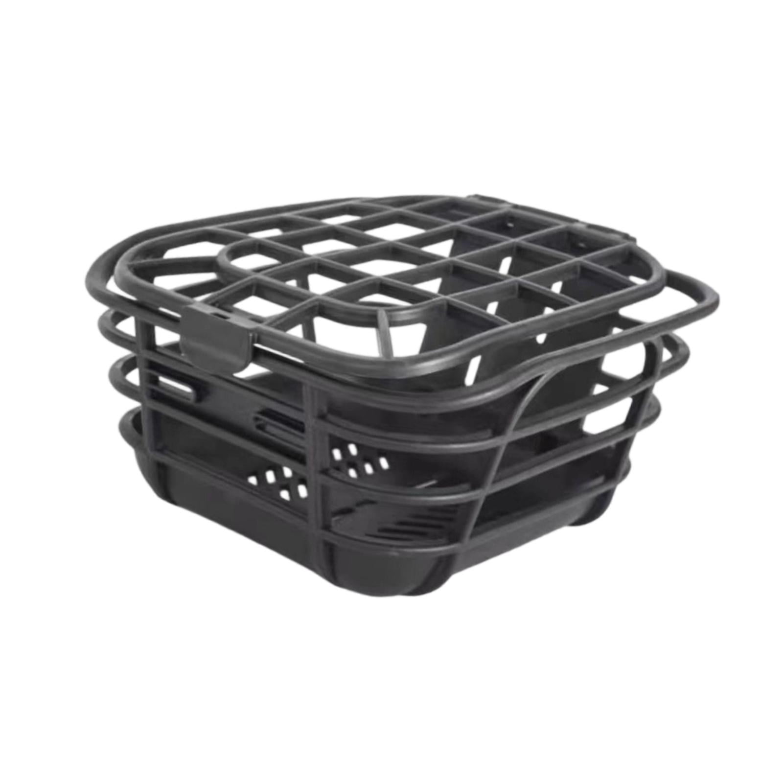 Bike Basket Front Handlebar Basket Storage Container PP Material Secure Lid for Child Outdoor Cycling