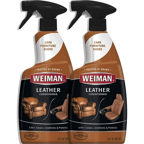 Weiman Leather Cleaner and Conditioner - 22 Ounce (2 Pack)