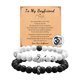 thumbnail image 1 of Juego de Pulseras de Abalorios Blancos y con Estilo para Hombres y Mujeres, 1 of 4