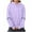 Purple, variant on Enjoytime Halloween Hoodies for Women Vintage Printed Long Sleeve Crewneck Sweatshirts Casual Loose Fall Winter Pullover Tops Brown S
