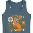 thumbnail image 3 of Instant Message - Autumn Fox & Flowers - Women's Racerback Tank Top, 3 of 6