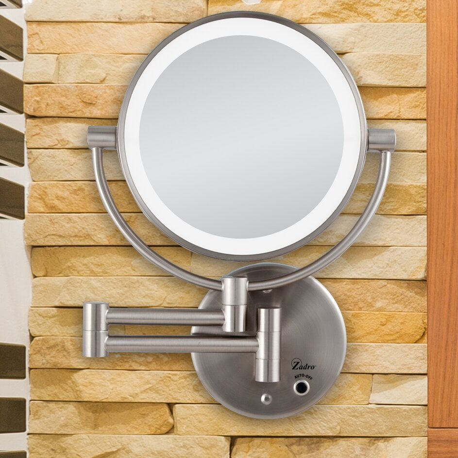 Glam Beveled Lighted Magnifying Makeup/Shaving Mirror, LED Lifetime