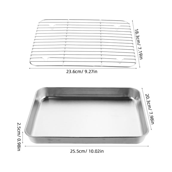OFFIGAM Stainless Steel Cooling Rack Set for Baking, Wire Rack, Oven , Easy to Clean