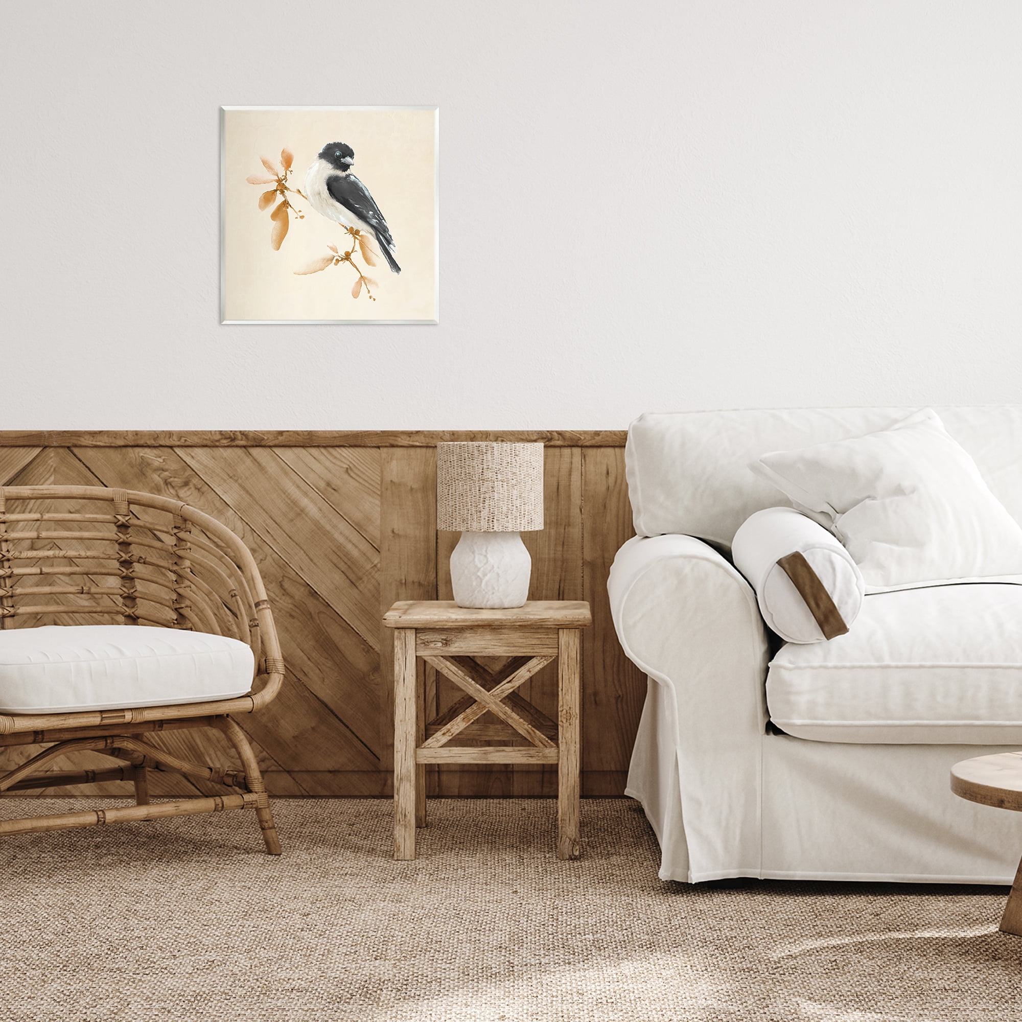 Stupell Industries Subtle Watercolor Chickadee Wall Plaque Art, design by Diannart