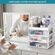 thumbnail image 3 of Makeup Storage with Drawers - Makeup and Cosmetics Storage for Bathroom - Vanity Storage - 3 Drawer Storage Box, 3 of 4