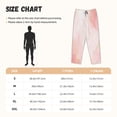 thumbnail image 2 of Cauagu Pink Marble Pajama Pants for Women Loose Fit Wide Leg Trouser Pants Casual Elastic Waist Drawstring Lounge Pants, 2 of 6